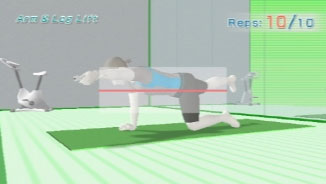 Wii Fit Muskelübungen